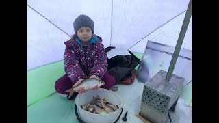 Рыбалка 2018. Плотва и окунь на мормышку. Тестируем теплообменник.