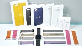 New Apple Watch Bands, Fast Charger & 6S Cases Unboxing & Review!