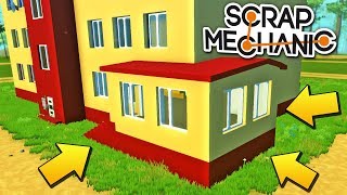 МУЖИКИ ПРИСТРАИВАЮТ АПТЕКУ К ПЯТИЭТАЖКЕ! МУЛЬТИК в Scrap Mechanic