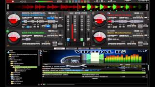 programacion de tecla de virtual dj niveles de volumen