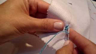 ponto de elos/cable chain stitch