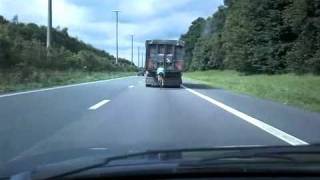 Cycliste à 100 km/h sur une autoroute belge