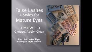 How to Choose, Apply, Clean & Care for False Lashes for Mature Eyes