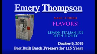 Lemon Italian Ice With Honey