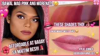 HOY! BAWAL MAG SUOT NG PINK ANG MORENA! WEH? BEST PINK LIPSTICKS FOR MORENA ETO! VERY AFFORDABLE PA!