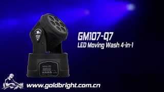 GM107Q7 dmx 7*10W led mini moving head light,stage fixture ,led products dj lighting