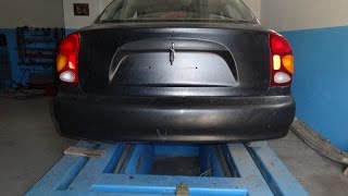 ланос.  приварка задней панели