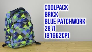 Распаковка CoolPack Brick Blue Patchwork 28 л 81662CP