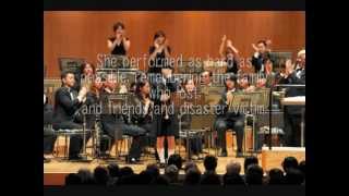 She played the trumpet to the heavenly mother , Japan Earthquake