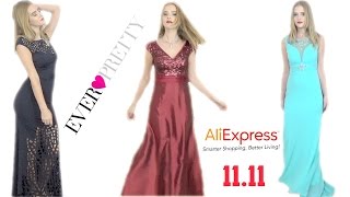 Распаковка и примерка - платья бренда Ever-Pretty с Aliexpress | Огромные скидки 11.11