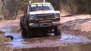Lifted Dodge Power Ram Mudding