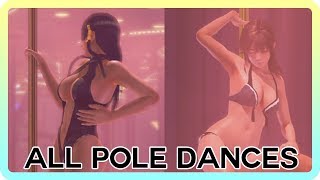 Dead or Alive Xtreme 3 Scarlet - ALL Character Pole Dance Scenes