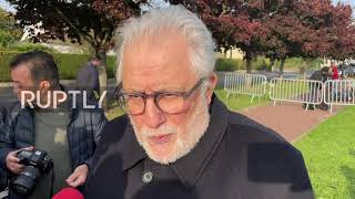 France: Mourners mark anniversary of beheaded teacher's death outside former school