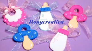 Distintivos para BABY SHOWER / Baby Shower souvenirs DIY