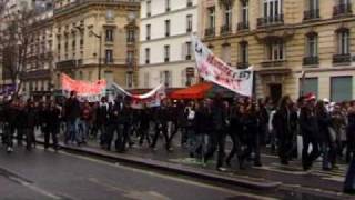 MANIFESTATION LYCEENS PARIS - 18.12.08