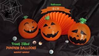 Halloween DIY - Pumpkin Balloons