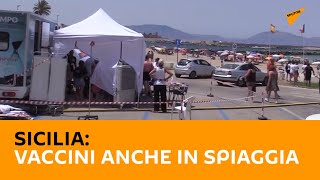#Sicilia: #Vaccini anche in #spiaggia