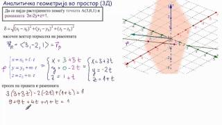Растојание помеѓу точка и рамнина