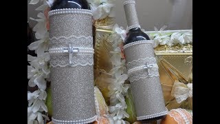украшаем бутылку вина /How to make decoration on bottle of wine /գինու  շշի ձեվավորում