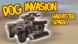 DOG INVASION (Melee harv/spark) - Crossout gameplay