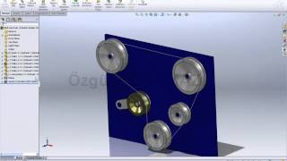 Solidworks Ders - 144  Kayış zincir ilişkisi