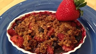 Easy Fresh Mixed Berry Crumble