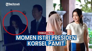 Ekspresi Kim Keon-hee Ibu Negara Korsel Disorot saat Pulang Duluan dari KTT G20 Bali