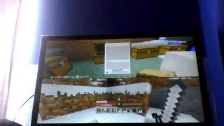 Minecraft Snow biome survival: part 1 building the base of a house