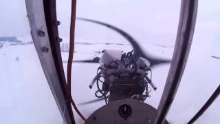 Полет на моторе от бензогенератора - карбюратор замёрз, вынужденная посадка.