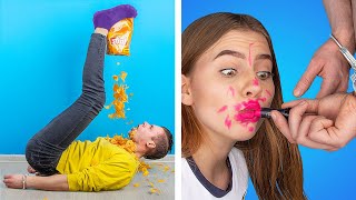 Extreme Hands Free Challenge! Brother vs Sister