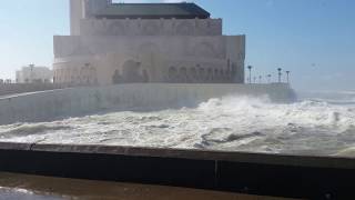 Inondation mosquée Hassan II. Powódz Meczet Hassan II