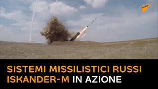 Sistemi missilistici russi Iskander-M in azione