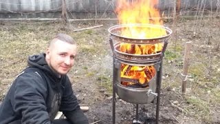 Подставка для казана из стиральной машины. Сделано своими руками.
