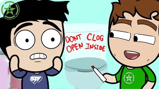 Clogging My Girlfriend's Toilet - AH Animated