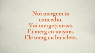 Conjugarea  verbului A MERGE_conjugaison du verbe ALLER