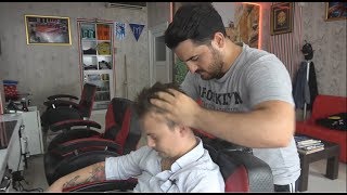 ASMR Turkish Barber Face,Head and Body Massage 167