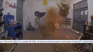 Взрыв электрощита. Испытание промышленной фурнитуры Essentra- Mesan на взрывоустойчивость. Шок