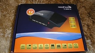 Распаковка (обзор) т2 тюнер (ресивер) OpenFox t2 mini IR 12v  в авто и дом.