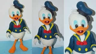How to make DONALD DUCK cake topper fondant torta