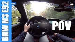 POV BMW M3 E92 Manual | FAST! Onboard Acceleration LOUD REDLINE! Exhaust Sound
