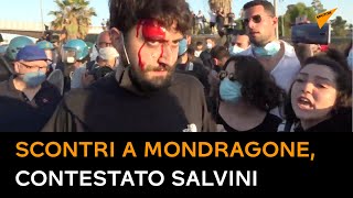 Mondragone: scontri tra manifestanti e polizia