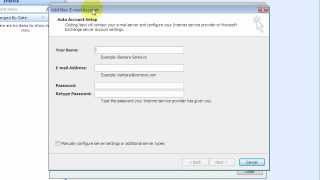 Microsoft Office Outlook 2007:  Setting Up An Email Account