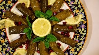 Rice Stuffed Grape Leaves - Armenain Cuisine - Heghineh Cooking Show