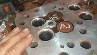 Ниссан Дизель-ремонт головки дв fe6 (24 клапана) 3 часть