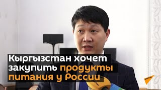 Кыргызстан хочет закупить продукты питания у России