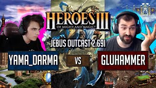 Герои 3 Jebus Outcast: Gluhammer vs Yama_Darma - рейтинговый JO 2.69i - Сезонные игры