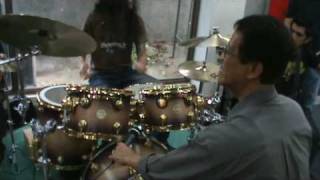 Drum and percussion circle (Drum Day at Lyric)
