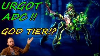 URGOT ADC CON RESACA Y SMITE!! ASESINOS A MI!? ADORO A ESTA ALBONDIGA!!