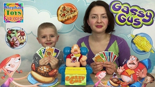 Настольная игра (Веселый Газ). Челлендж! Накормим соседа едой // Gassy Gus Game Play and Review
