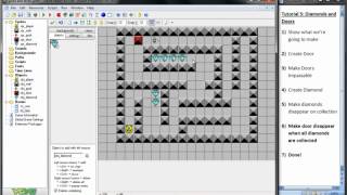 GameMaker Maze Game Video Tutorial #5 Diamonds and Doors